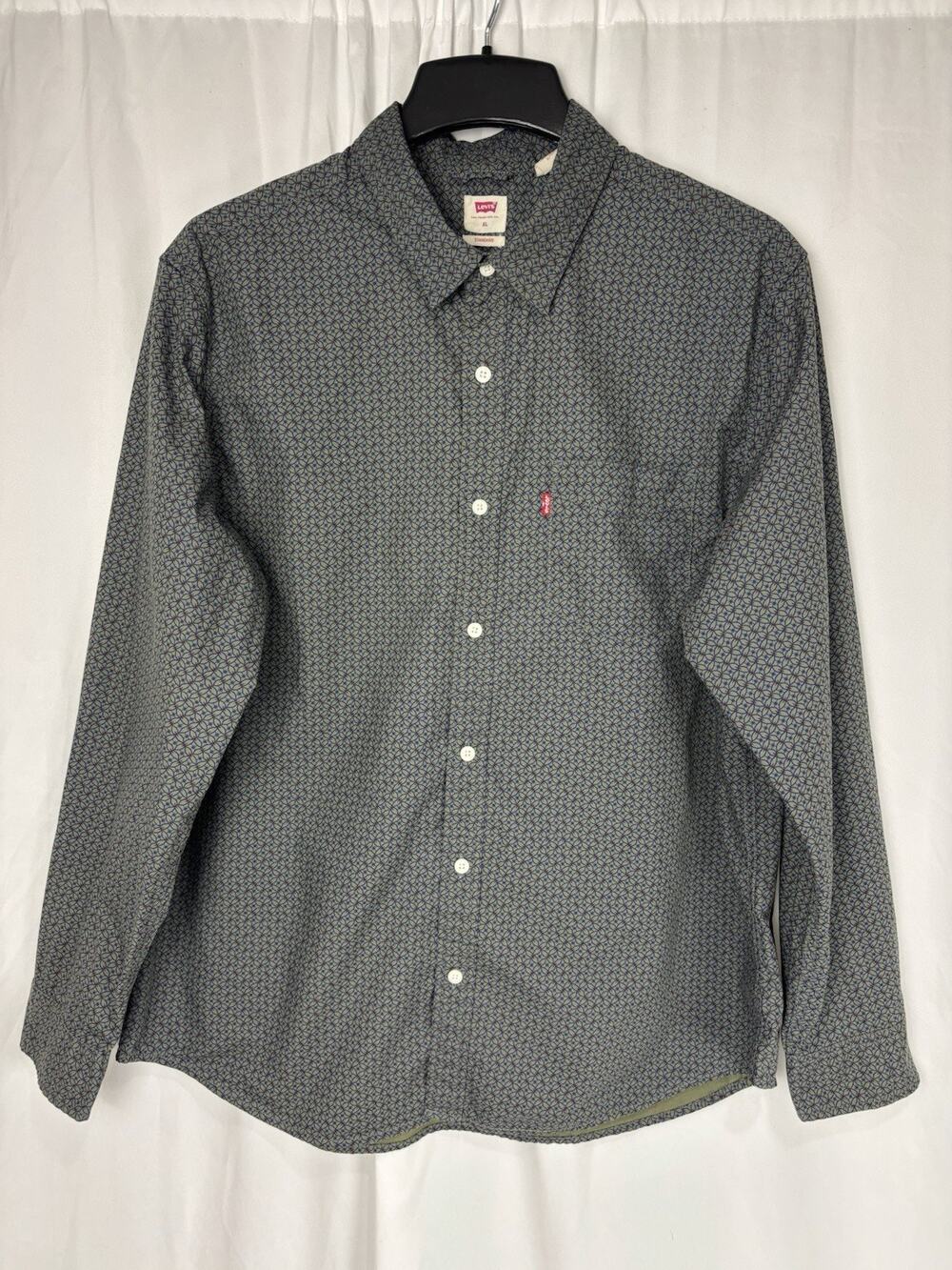 Levi’s Men’s XL Classic Pocket Standard Fit Shirt Wrought Ion Green Blue